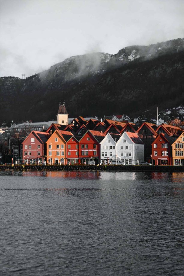 Tradisjonelle bygg i Bergen